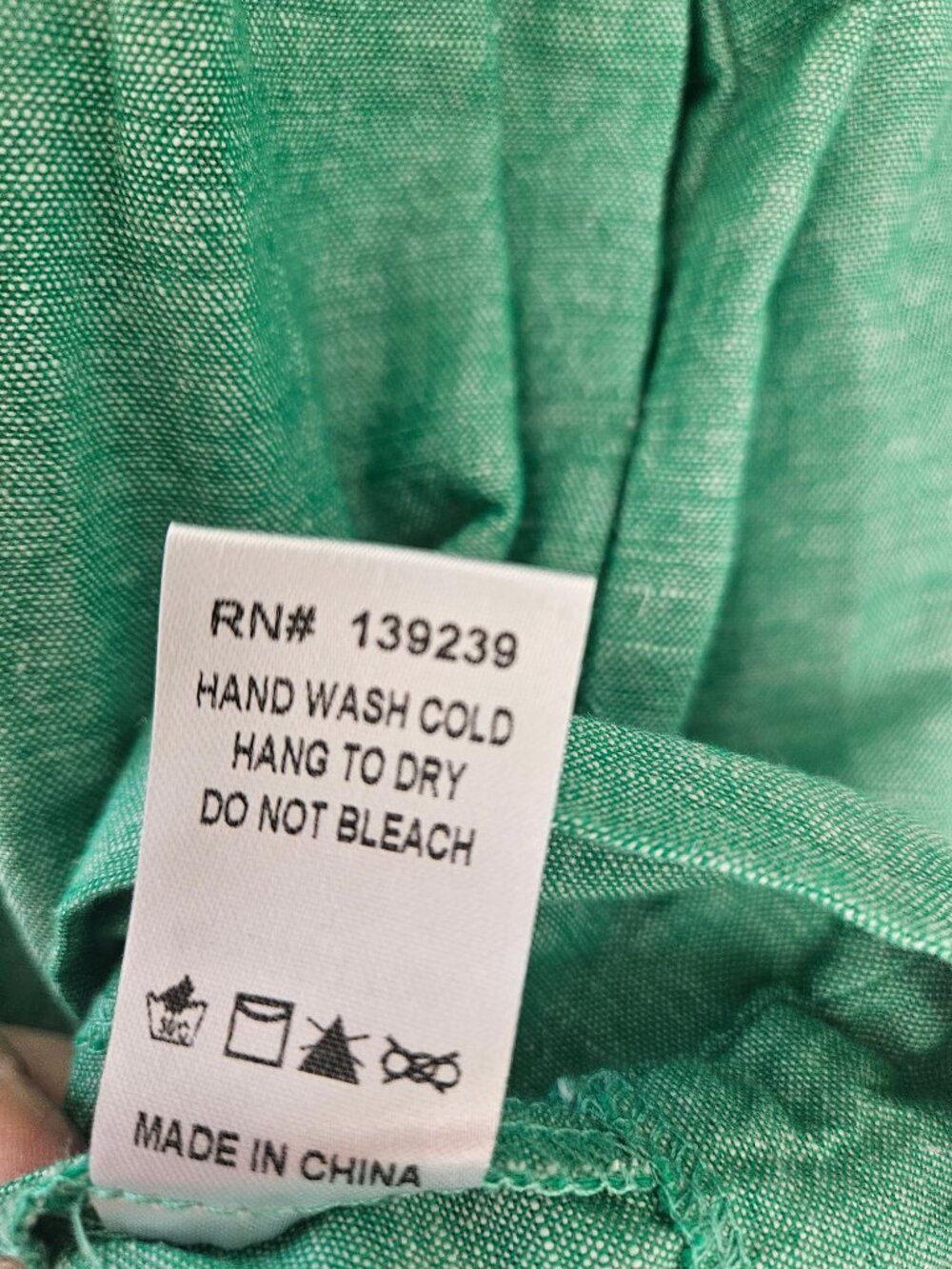 Tuckernuck Sea Green Crawford Mini Dress Linen Blend Ruffle SZ Small - Picture 9 of 12